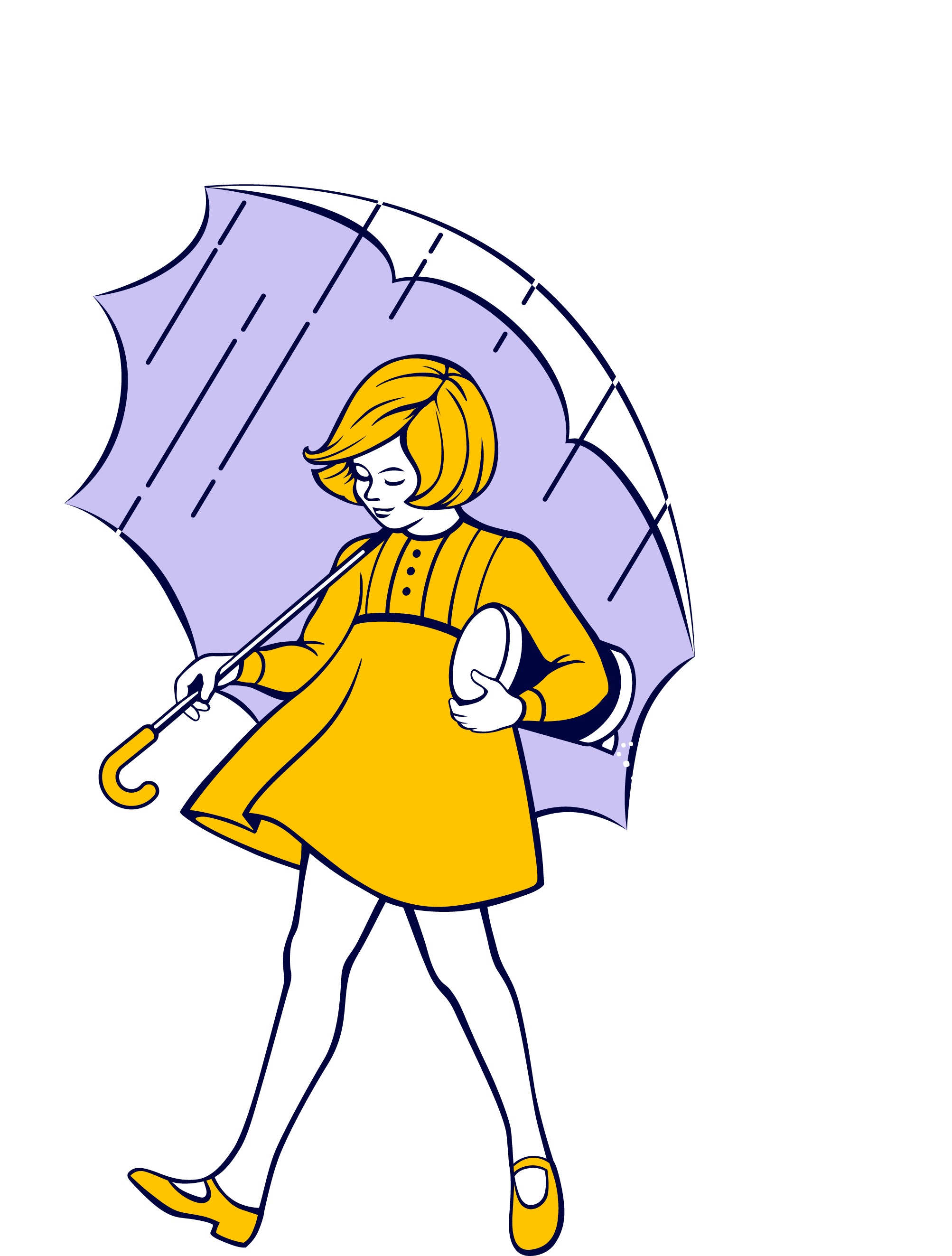 Morton Salt Girl with umbrella