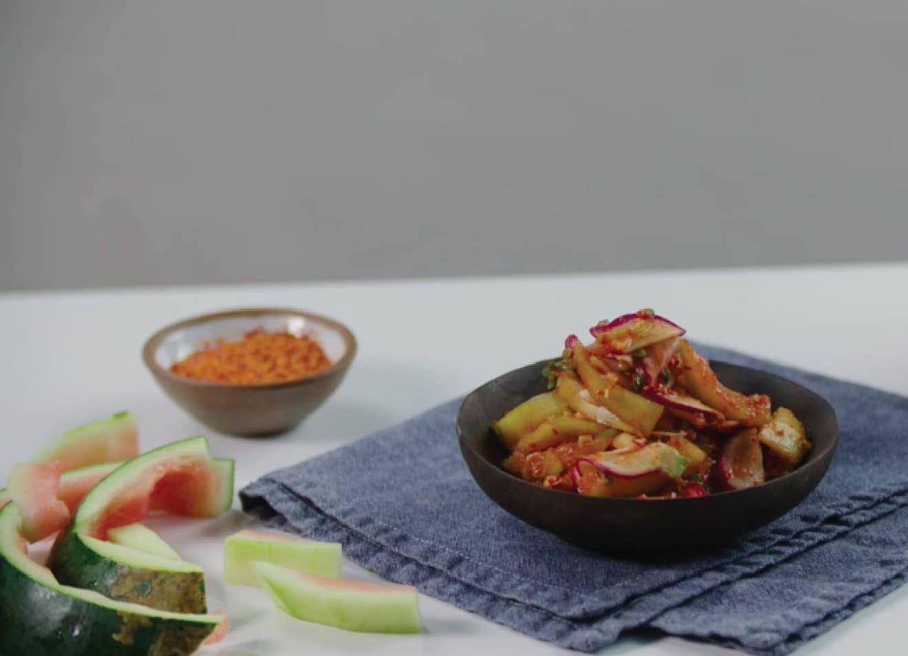 Watermelon Rind Kimchi-Style Relish
