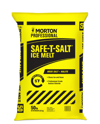 Morton Safe-T-Salt traditional melting salt package