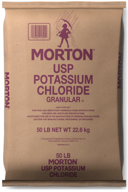 Morton USP Potassium Chloride product package