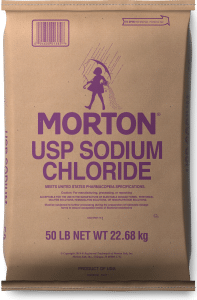 Morton USP Sodium Chloride product package