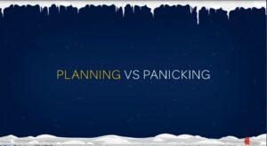 Planning vs Panicking infographic