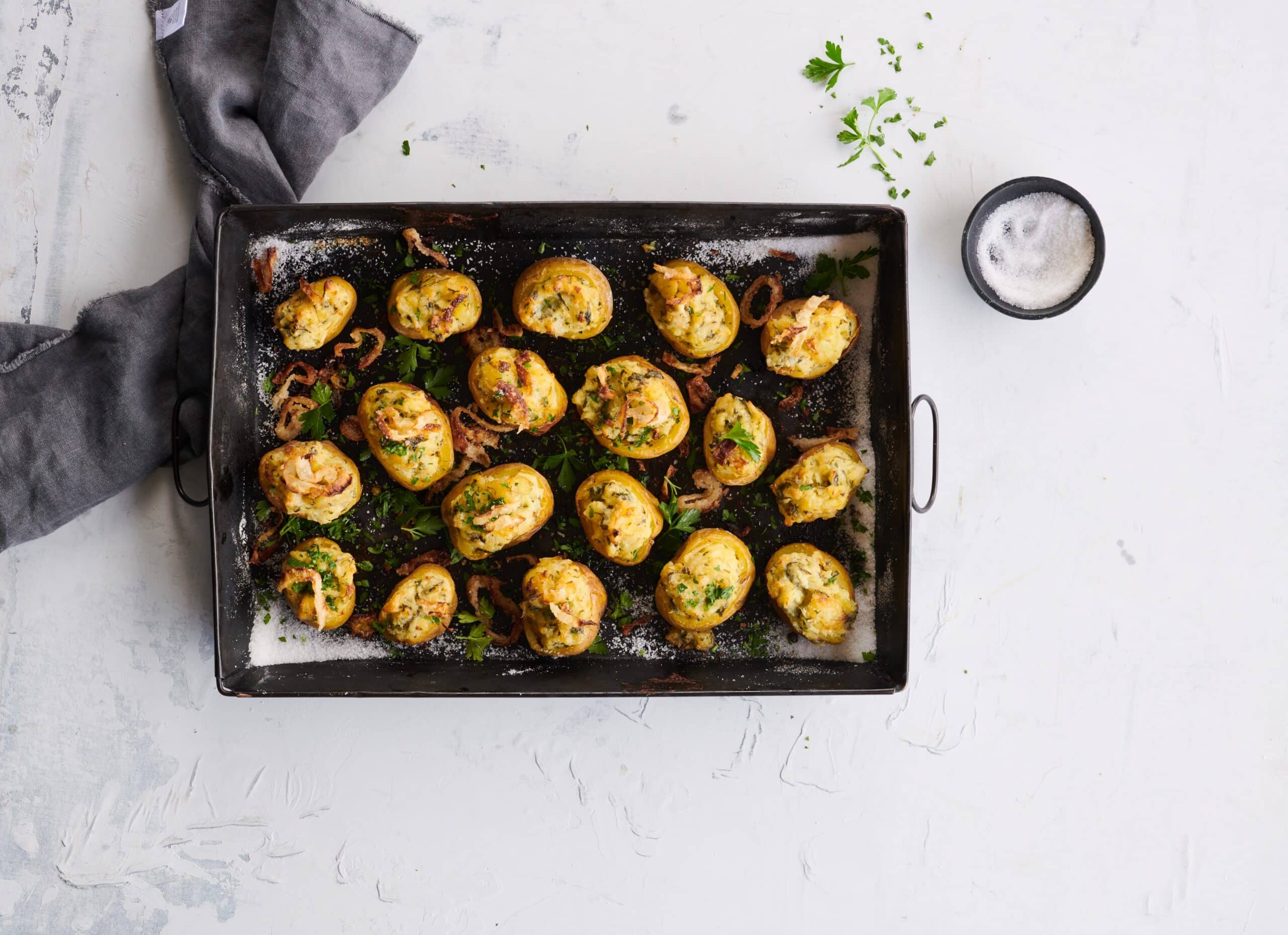 Twice Baked Spinach and Artichoke Dip Potatoes 