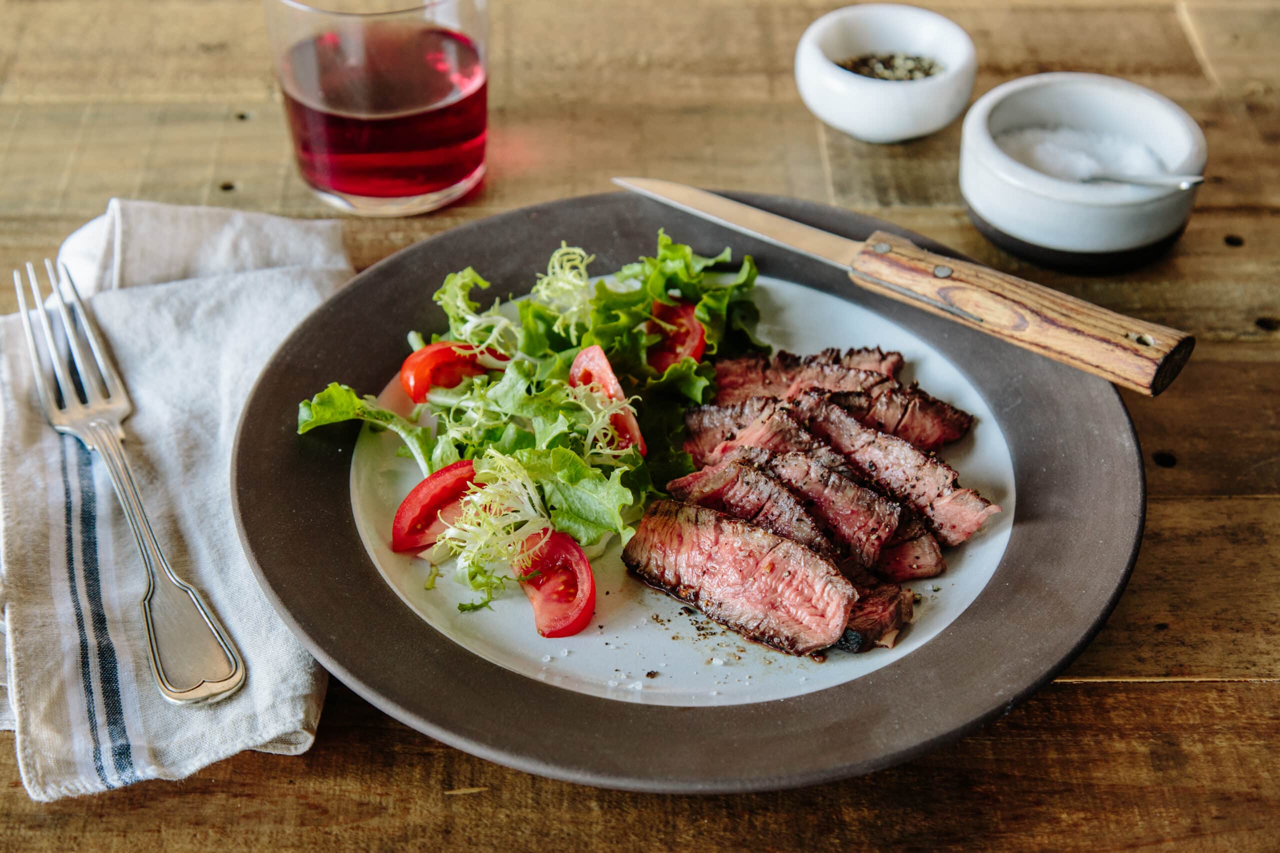 Grilled Ribeye Steak With Salt & Pepper Rub