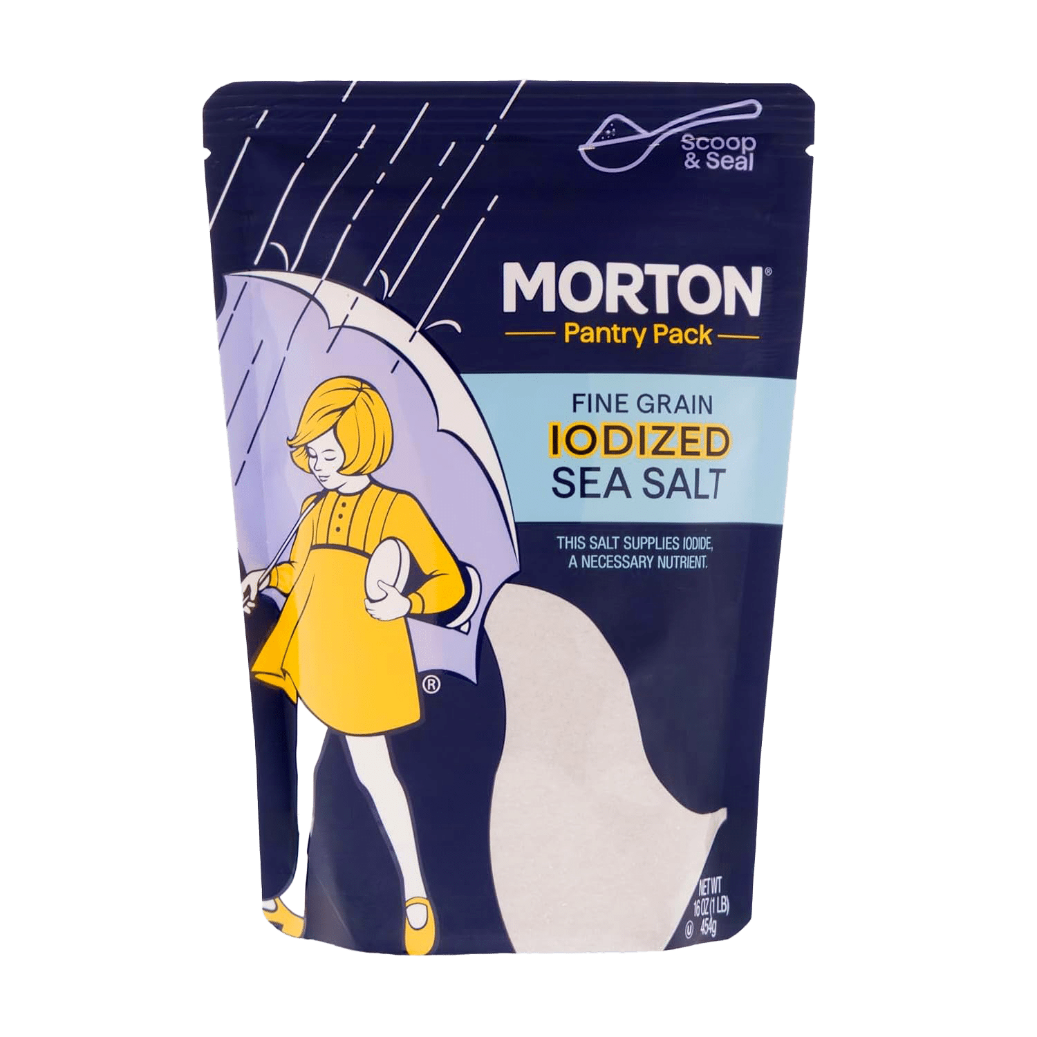 Sea Salt Iodized Fine Pouch 16 oz