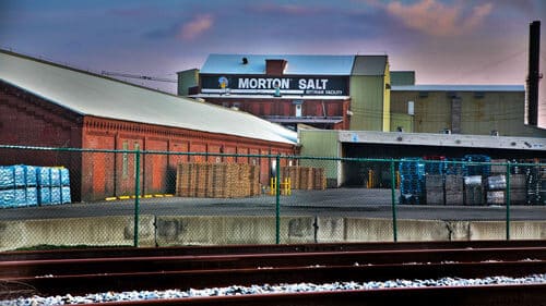 Une usine de sel de Morton