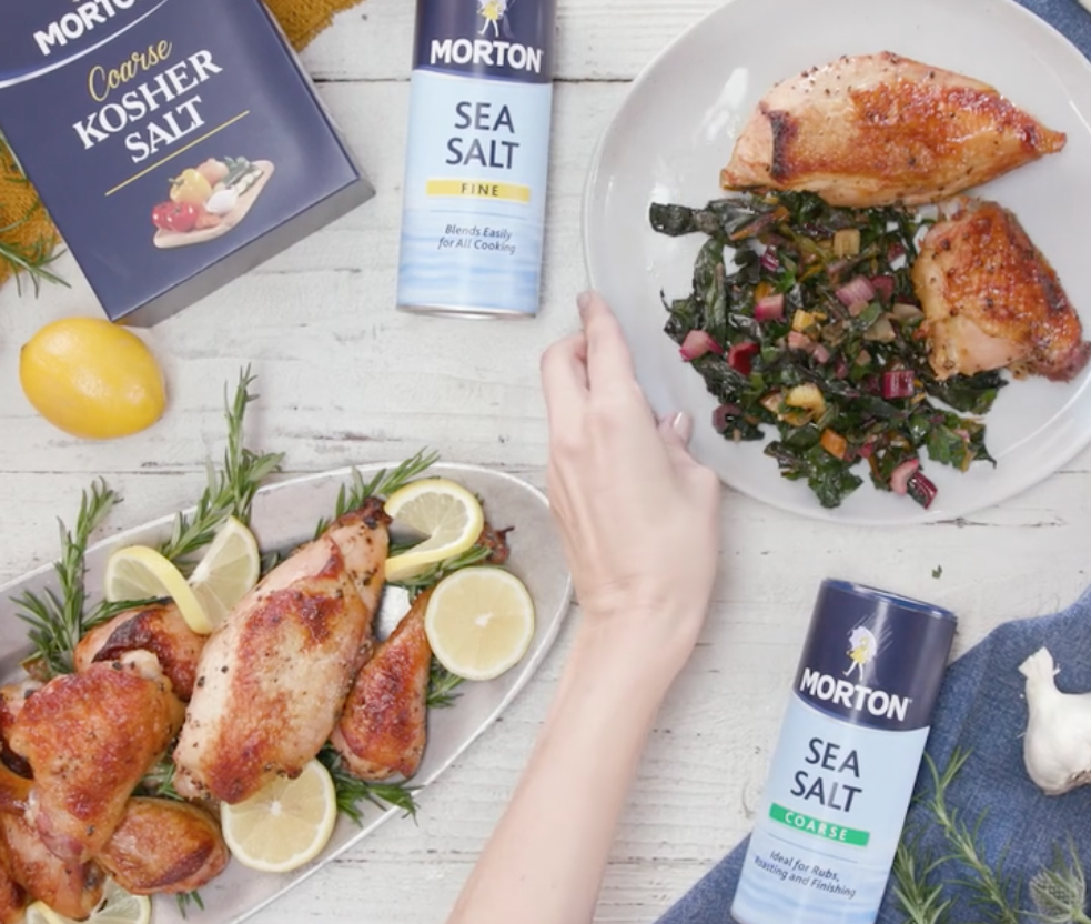 Buttermilk Brined Chicken with Sautéed Greens Morton Salt