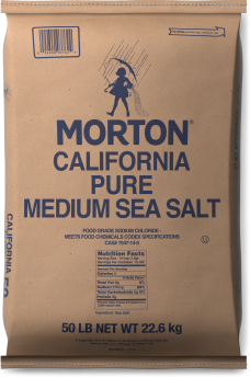 MORTON<sup>&reg;</sup> <br>CALIFORNIA PURE MEDIUM SEA SALT