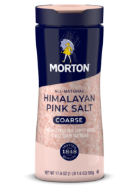 MORTON<sup>®</sup> <br>COARSE HIMALAYAN PINK SALT