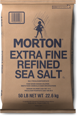 MORTON<sup>®</sup> <br>Extra Fine Refined Sea Salt