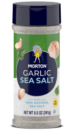 MORTON<sup>®</sup> <br>GARLIC SEA SALT 2