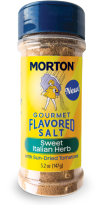 MORTON<sup>®</sup> <br>GOURMET FLAVORED SALT<sup>®</sup> <br> SWEET ITALIAN HERB 4