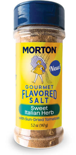 MORTON<sup>®</sup> <br>GOURMET FLAVORED SALT<sup>®</sup> <br> SWEET ITALIAN HERB 4