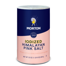MORTON<sup>®</sup> <br>IODIZED HIMALAYAN PINK SALT