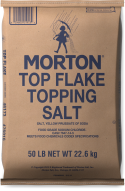 Morton<sup>®</sup> <br>TOP FLAKE TOPPING SALT
