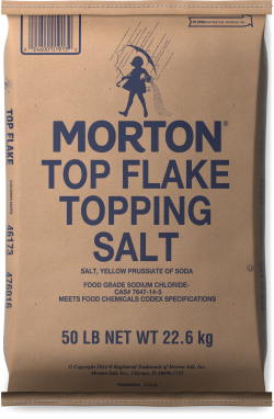 Morton<sup>®</sup> <br>TOP FLAKE TOPPING SALT