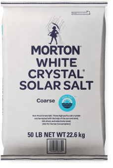 MORTON<sup>®</sup> <br>WHITE CRYSTAL<sup>®</sup> COARSE SOLAR SALT