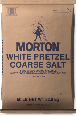 Morton<sup>®</sup> <br>WHITE PRETZEL COARSE SALT